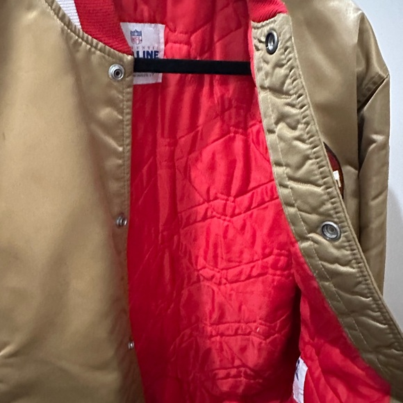 San Francisco 49ers Vintage 80/90s Satin Starter Jacket Size Large NFL Football - Picture 7 of 9